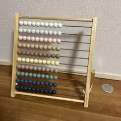美品　100玉そろばん くすみカラー スリーコインズ スリコのサムネイル