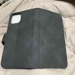 手帳型 iPhoneケース 黒 カードポケット付き１３ １４対応