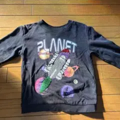 H&M スパンコール 長袖トレーナー ロケット 宇宙