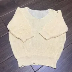 【未使用】dholic サマーニット　イエロー