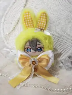 ❤︎ぬい服 兎耳 白x緑 10-12cmパールストラップ付き❤︎ 28 - メルカリ