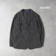 SOLIDO / リネン ニット テーラード ジャケット カジュアル ブレザーのサムネイル