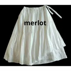 1回着merlot メルローラップ風アシンメトリーティアードスカートのサムネイル
