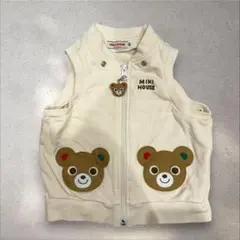 ミキハウス ベスト　くま　80cm