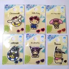 新品　未開封　サンリオ　ワッペンシール　日焼け　ダイソー　キティ　マイメロ
