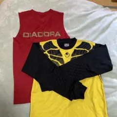 DIADORA サッカーウェア Mサイズ イエロー/ブラック