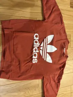 adidas ヴィンテージ　オレンジ トレーナー Lサイズ