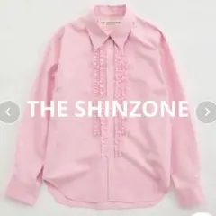 シンゾーン　コットン　フリルシャツ　定価3.3万　 ピンクのサムネイル