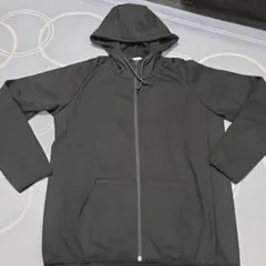 ⑭GU 黒パーカー 裏フリース　Lサイズ