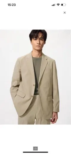 ユニクロUNIQLO 感動ジャケット　ベージュ