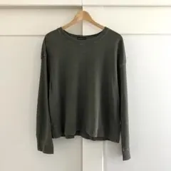 JAMES PERSE ワイドシルエット スウェット カーキ DEUXIEMEのサムネイル