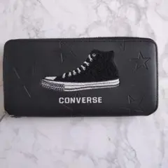 【新品未使用】CONVERSE 星柄 長財布 ブラック