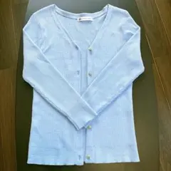 【美品】ELVENCE DEUX ライトブルーカーディガンのサムネイル