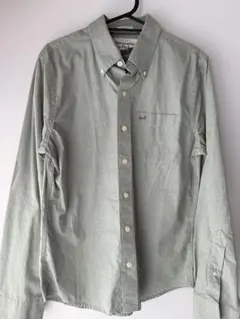 未使用⭐︎アバクロA&F グリーン ボタンダウンシャツ 長袖