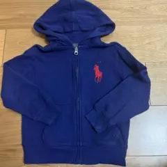 POLO RALPH LAUREN ネイビー パーカー 4/4T