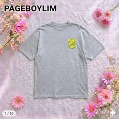 PAGEBOYLIM ページボーイリム Tシャツ L グレー 歪ロゴ ストリートのサムネイル
