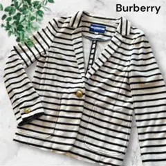 最終お値下げ！未使用品☆バーバリーストライプ春ジャケット