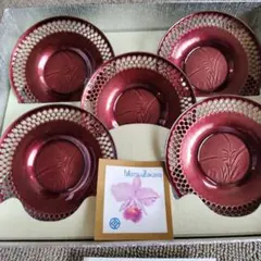 創作七宝　茶托5点セット