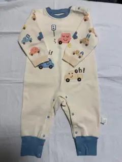 【新品・未使用】ロンパース・カバーオール 男の子　車柄