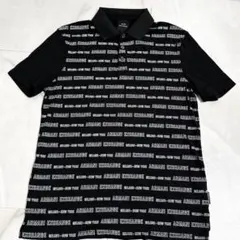 美品アルマーニエクスチェンジ AlX ロゴ ポロシャツ ブラック Mのサムネイル