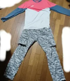 迷彩 スキニーカーゴパンツ