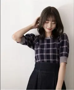 【新品】プロポ チェックニット