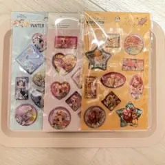 ダイソー　百均　セリア　ウォーターシール　ディズニープリンセス　ライオンキング