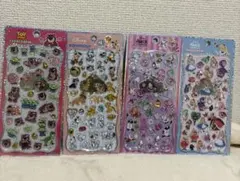 正規品ディズニープチドロップステッカーシール4枚セット