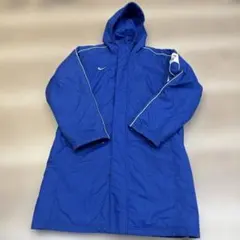 【Nike】　ナイキ　 フード付きベンチコート 青　L