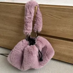 チェーン付きファーバック