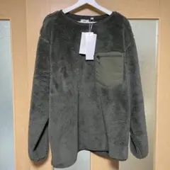 ユニクロUNIQLOエンジニアガーメンツフリースプルオーバーオリーブ