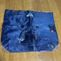 豚の顔デザイン エコバッグ ネイビーのサムネイル
