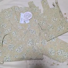 新品ARISTY エプロン.ポーチ.バッグ 3点セット 花柄 イエローのサムネイル