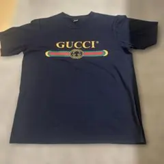 GUCCI CGロゴ プリント Tシャツ ネイビー S - メルカリ