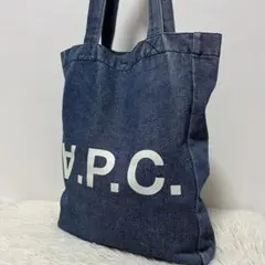 A.P.C. アーペーセー デニム トートバッグ ロゴプリントのサムネイル