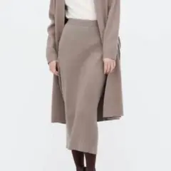 ❤️新品未使用タグ付き❤️ ユニクロ スフレヤーンリブロングスカート（スムース）