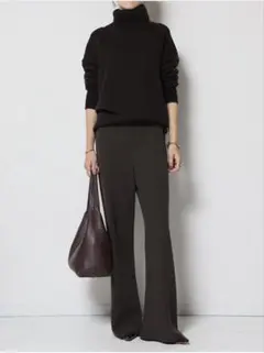 【未使用・タグ付】エラスティックパンツ/ブラウン/38