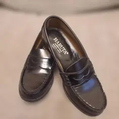 ローファー HARUTA ブラック ローファー 23.5 EE