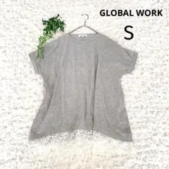 グローバルワーク 裾レース切替 Tシャツ カットソー 【S】のサムネイル