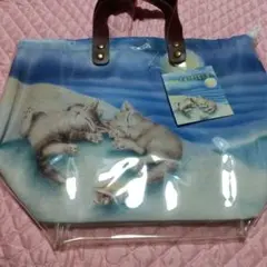 新品！わちふぃーるど ビーチバッグ 未使用！ダヤンとバニラのサムネイル