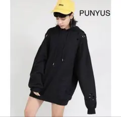 PUNYUS プニュズ パーカー ダメージ加工　クラッシュパーカー 渡辺直美