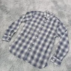 Gap ✨ ギャップ 長袖シャツ 【M】 ブルー系チェック