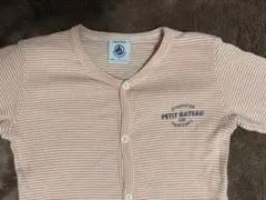 Petit Bateau プリント足なしロンパース 12m74cm