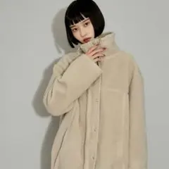 【WEB限定】スタンドカラーミドルボアブルゾン ADAM ET ROPE'