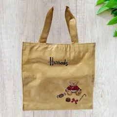 Harrods ハロッズ ベア トート バッグ 内ポケット付き マグネット