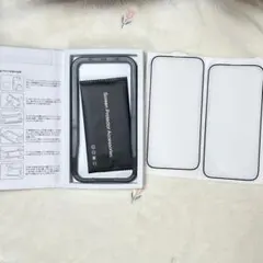 ガラスフィルム iPhone15Plus 用 ガイド枠付き