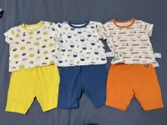 【3枚セット】ユニクロベビーパジャマセット 80cm