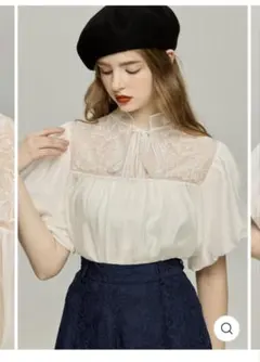 hyeonヘヨンcabbage blouse キャベツブラウス - メルカリ