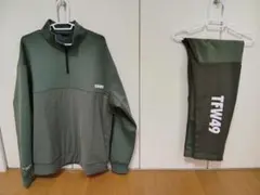 TFW49 メンズ ゴルフ ウェア セットアップ ロゴ入り