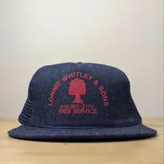 80sデッドストック LONNIE WHITLEY & SONSキャップ企業ロゴ